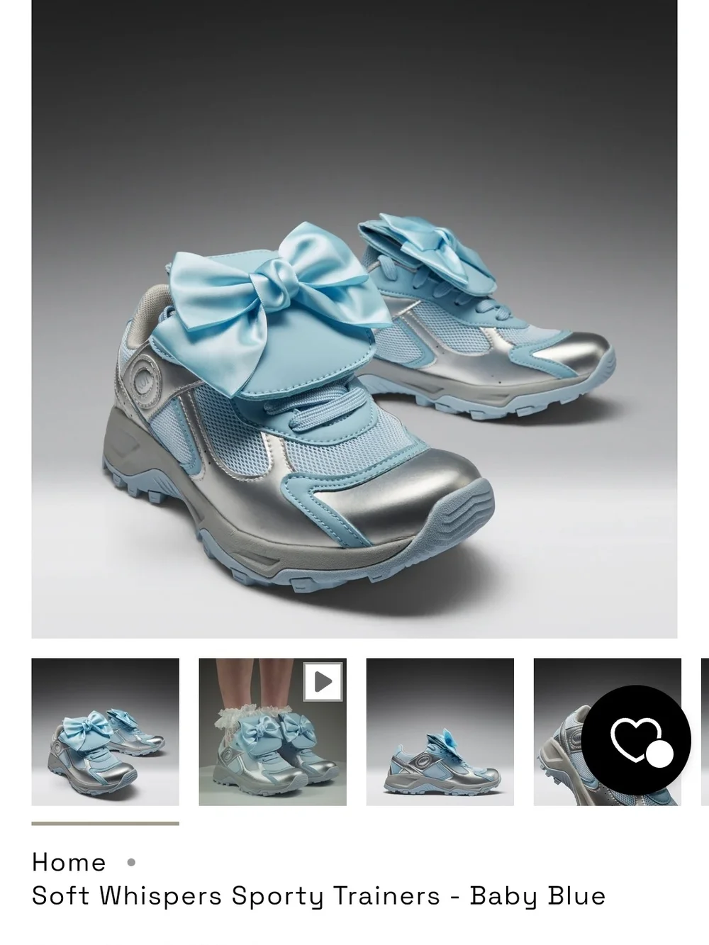 Koi Brand - Soft Whispers Sporty Trainers - Baby Blue